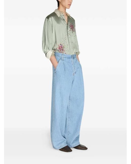 Dries Van Noten Blue Jeans Penning Den for men