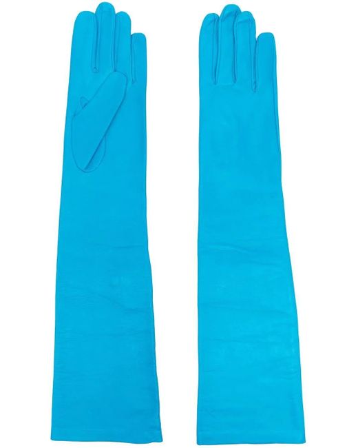 Maison Margiela Blue Long Gloves