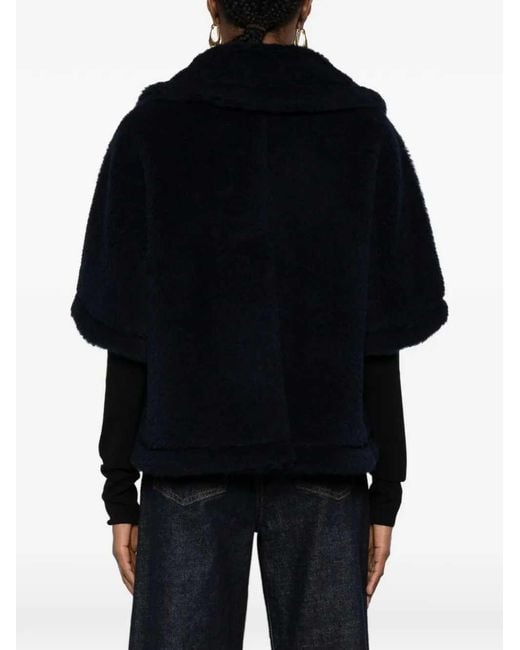 Max Mara Blue Corvino1 Short-Sleeved Jacket