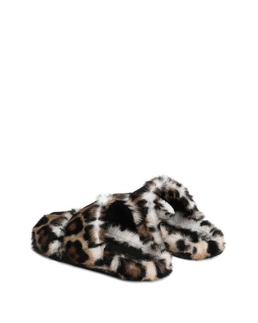 Dolce & Gabbana Multicolor Printed Slippers
