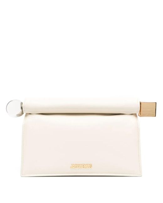 Borsa A Spalla La Pochette Rond Carré di Jacquemus in Natural