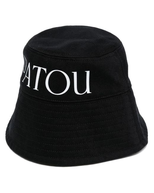 Patou Black Logo-print Bucket Hat
