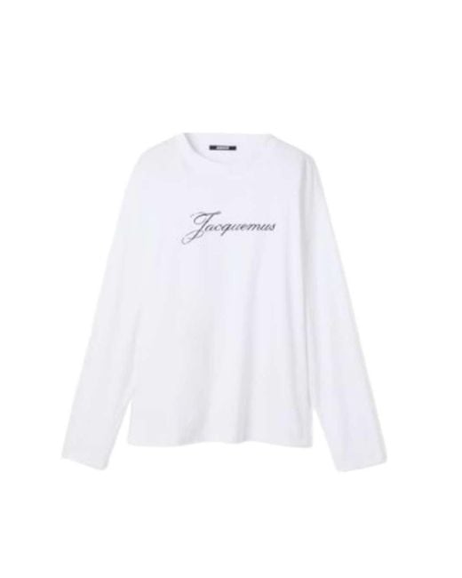 Jacquemus White Long-Sleeve Top for men
