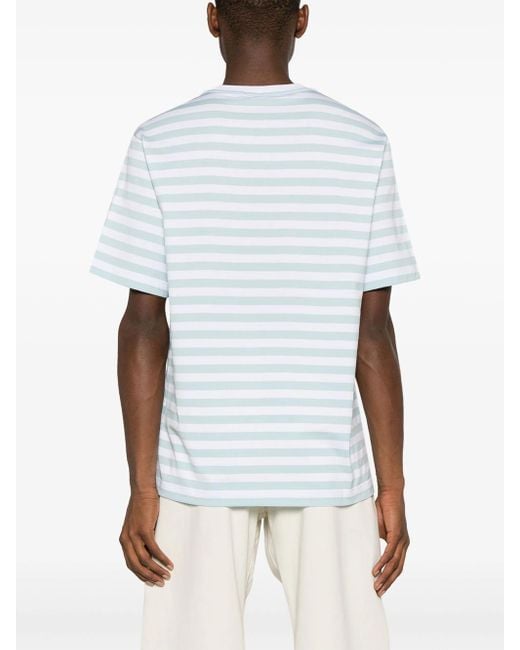Versace Blue Striped T-Shirt for men
