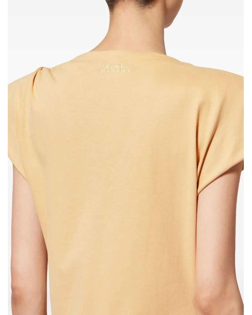 Isabel Marant Metallic Nadela Long Dress With Ruffles
