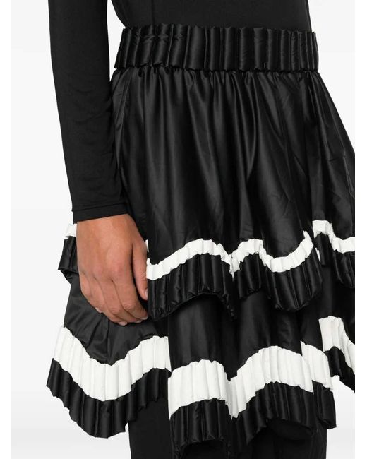 RAXXY Black Kilt-Style Skirt