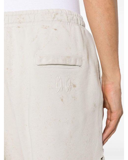 44 Label Group Natural Trip Shorts With A Worn Effect for men
