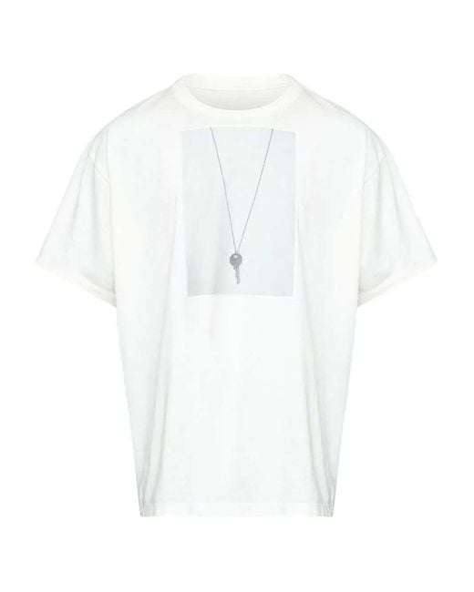 MM6 by Maison Margiela White Crew-Neck T-Shirt for men