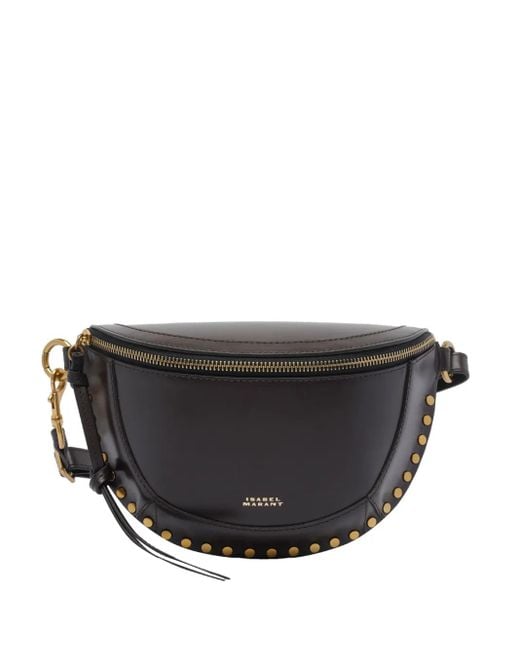 Isabel Marant Black Studded Belt Bag