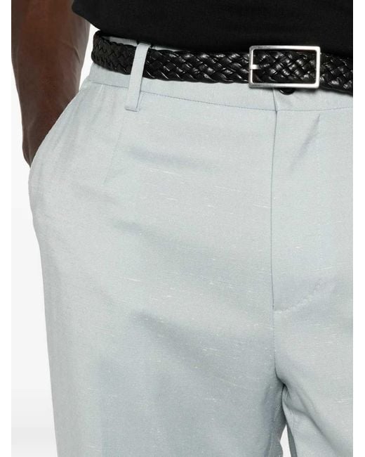 Dolce & Gabbana White Dolce & Gabbana Shantung Viscose Trousers for men