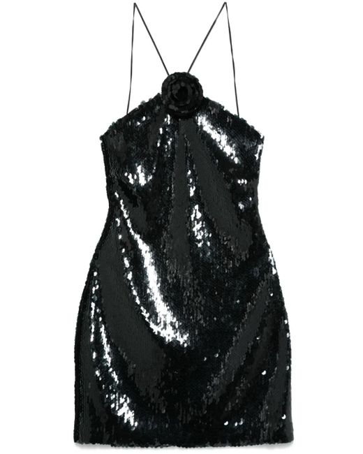 Magda Butrym Black Sequin Mini Dress