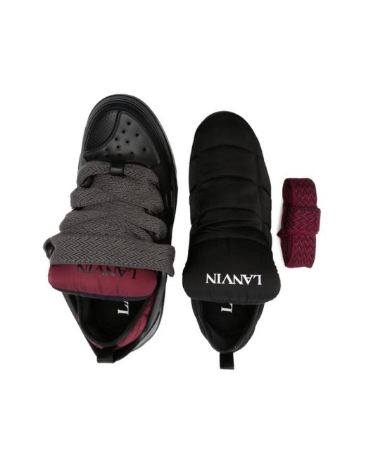 Lanvin Black Curb Sneakers for men