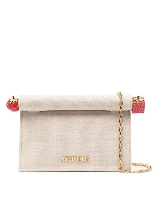 Jacquemus Natural Chain Clutch