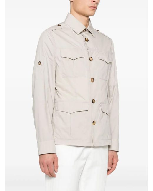 Giacca Camicia di Brunello Cucinelli in White da Uomo