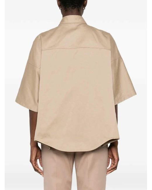 Brunello Cucinelli Natural Safari Oversized Shirt