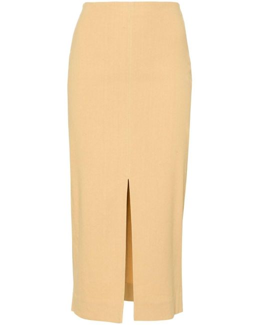 Isabel Marant Natural Mills High-waisted Pencil Skirt