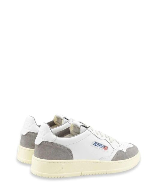 Autry White Medalist Low for men
