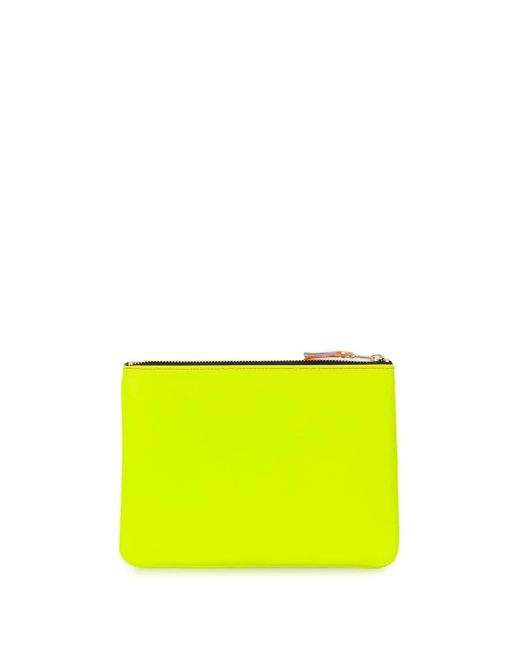 Comme des Garçons Yellow Wallet With Color-Block Design