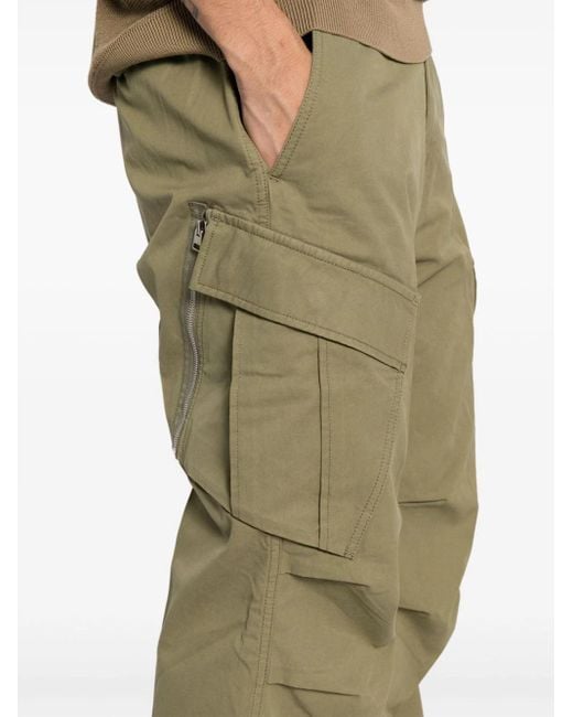 Tom Ford Green Straight Leg Cotton Trousers for men