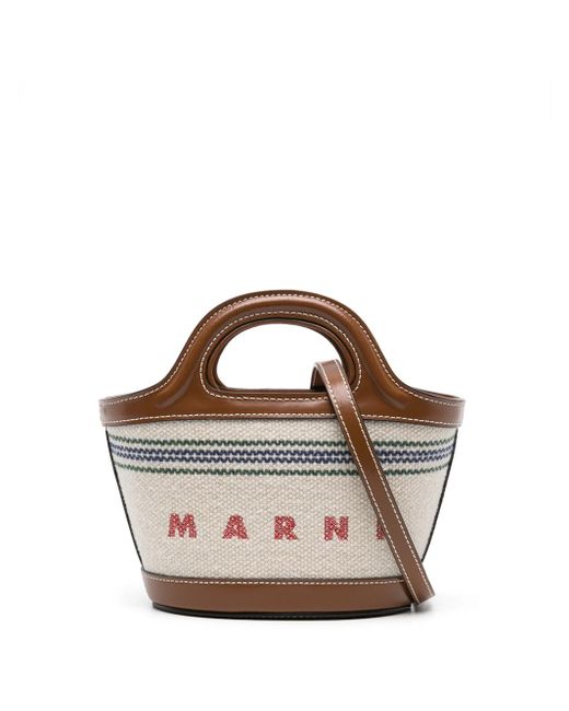 Marni Brown Women Topicalia Micro Handbag
