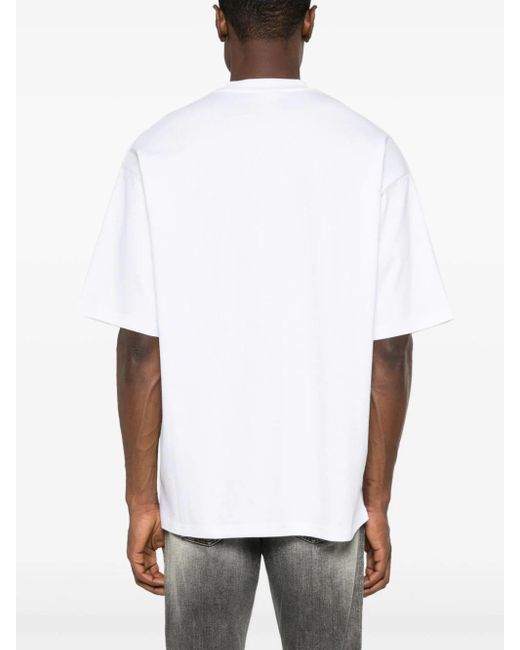 John Richmond White T-Shirt With Print for men