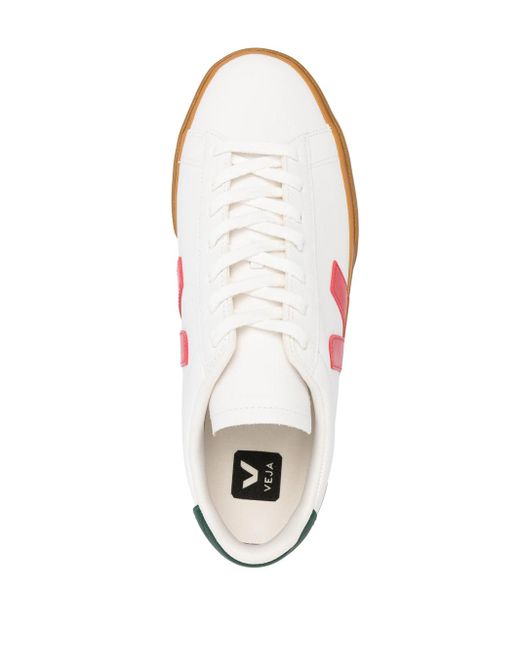 Veja Pink Campo Chromefree Leather Sneakers for men