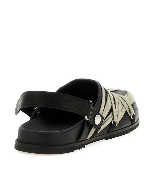 Rick Owens Black Megalaced Mule