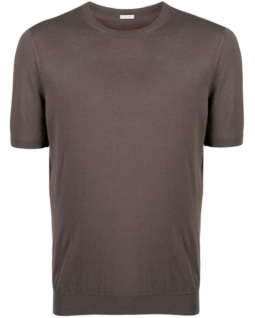 Malo Brown Crew-Neck T-Shirt for men