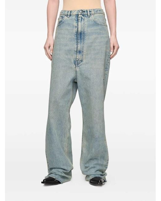 Maison Margiela Blue Wide-Leg Jeans