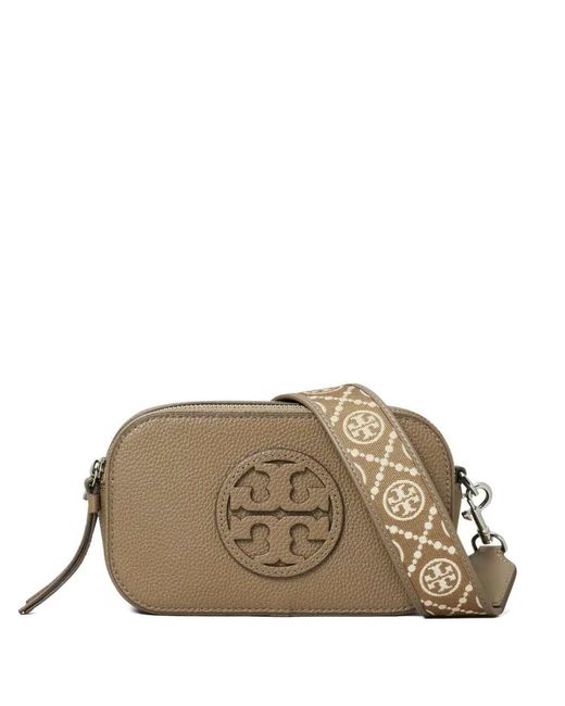 Tory Burch Brown Miller Mini Leather Camera Bag