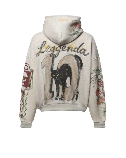 PDF White Mi Pirate Cotton Sweatshirt for men