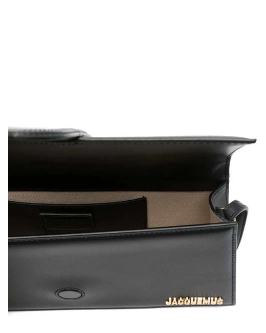Jacquemus Black Le Bambino Long Leather Crossbody Bag