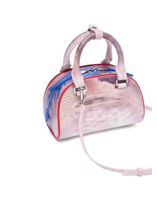 DIESEL Pink 1Dr Dome Embossed Tote Bag