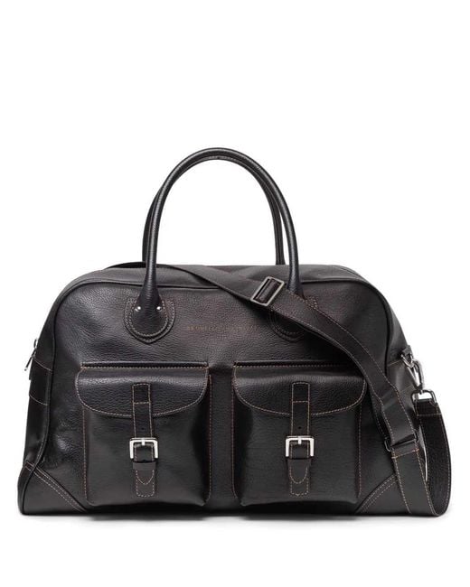 Brunello Cucinelli Black Weekender Bag for men