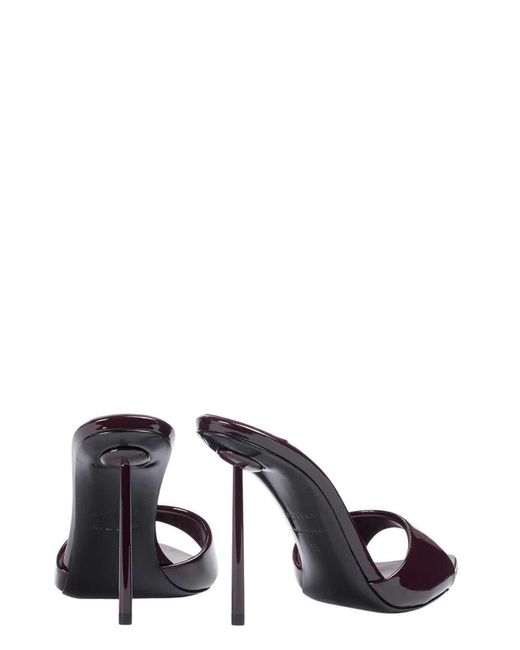 Le Silla Metallic Bella Patent Leather Sandals With 120Mm Stiletto Heel