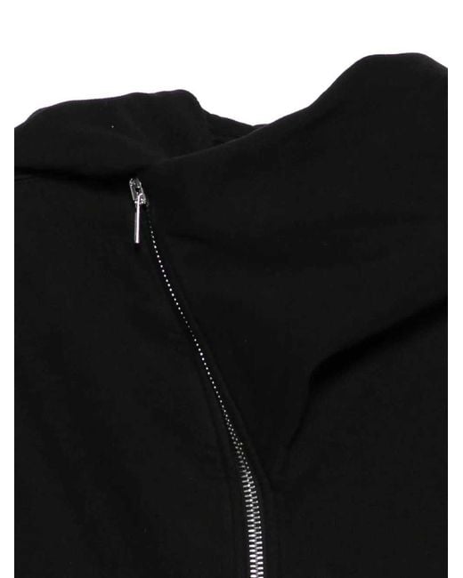 Rick Owens Black Mountain-Style Zip-Up Hoodie for men