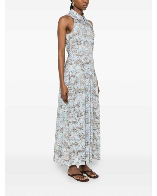Staud White Romy Long Dress