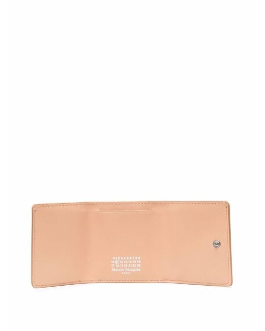 Maison Margiela Natural Wallet With Stitching Details