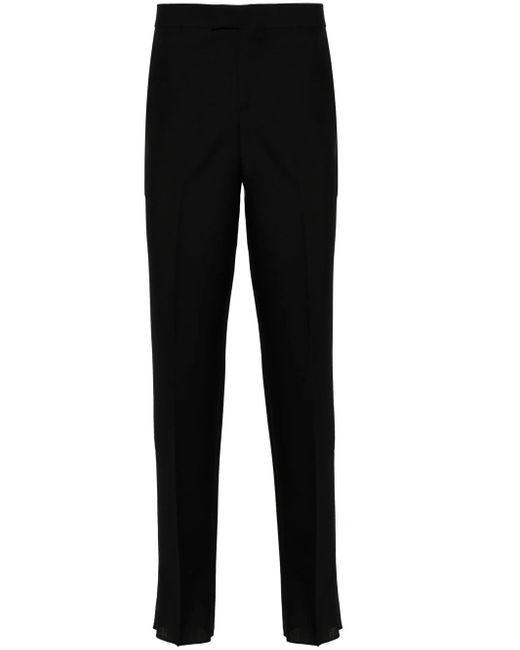 Lardini Black Trousers With Decoration for men