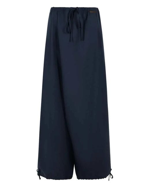 Marni Blue Drawstring Trousers