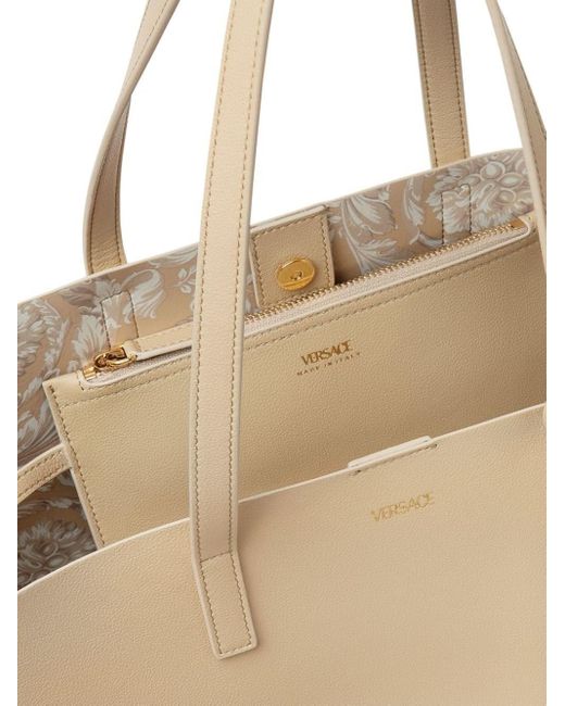 Versace Natural Virtus Tote Bag With Application