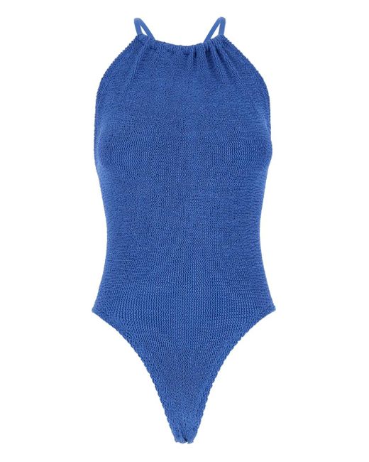 Costume Da Bagno Strutturato di Hunza G in Blue