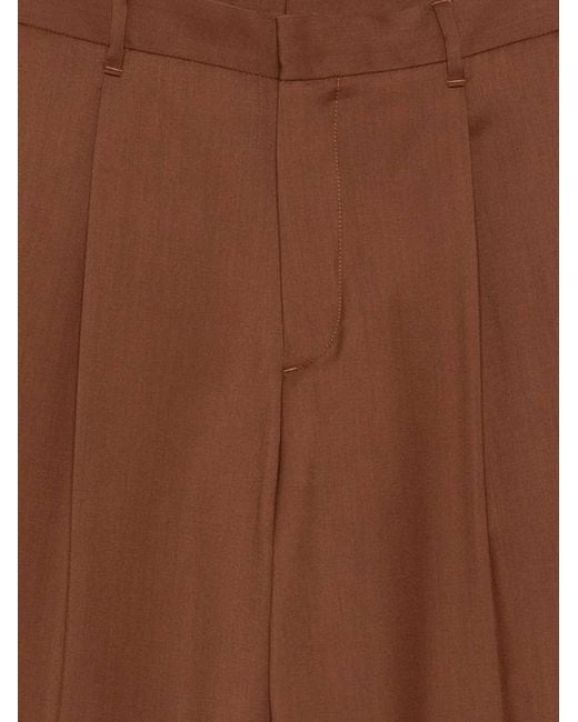 Lardini Brown Pleated Trousers for men