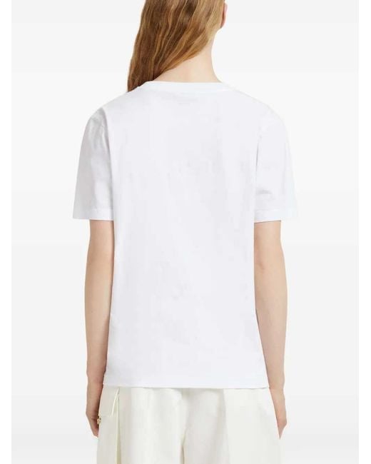 Marni White Postcard Print T Shirt