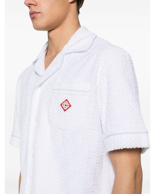 Casablancabrand White Shirt With Monogram for men