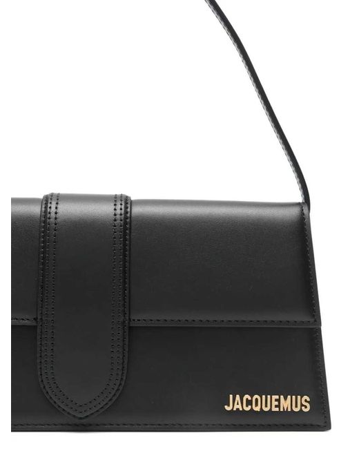 Jacquemus Black Le Bambino Long Leather Crossbody Bag