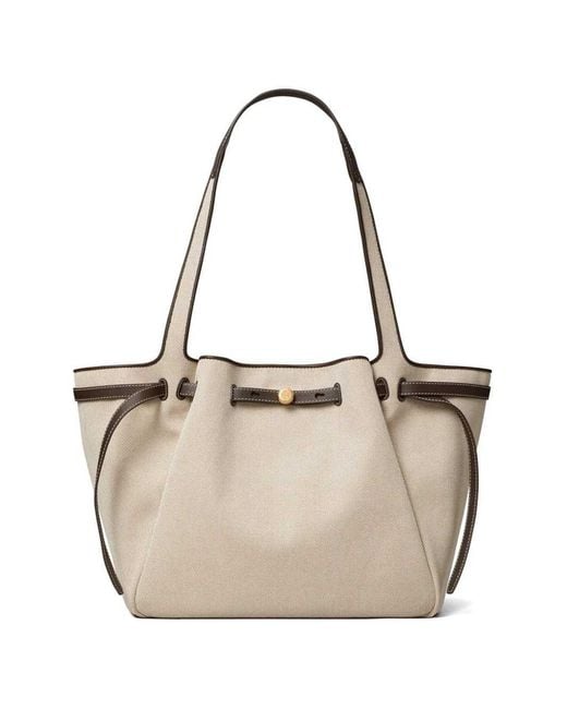 Tory Burch Natural Romy Canvas Tote