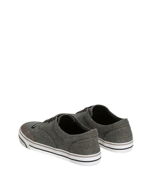 Dolce & Gabbana Gray Sailing Linen Sneakers for men