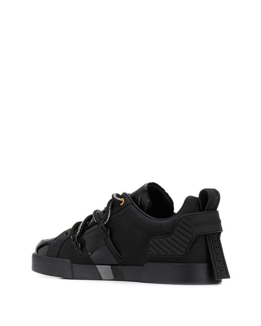 Dolce & Gabbana Black Portofino Sneakers for men