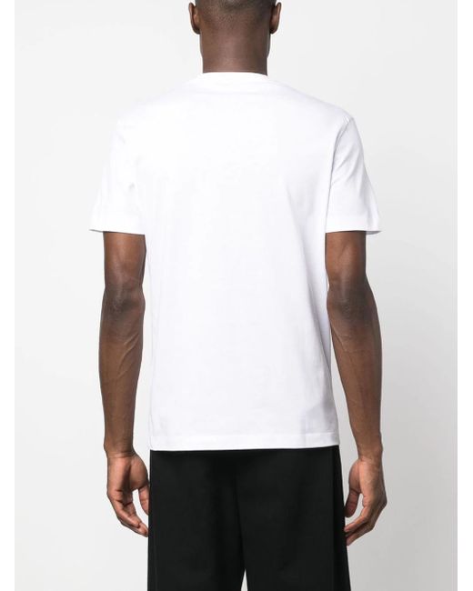 Versace White T-Shirt With Print for men